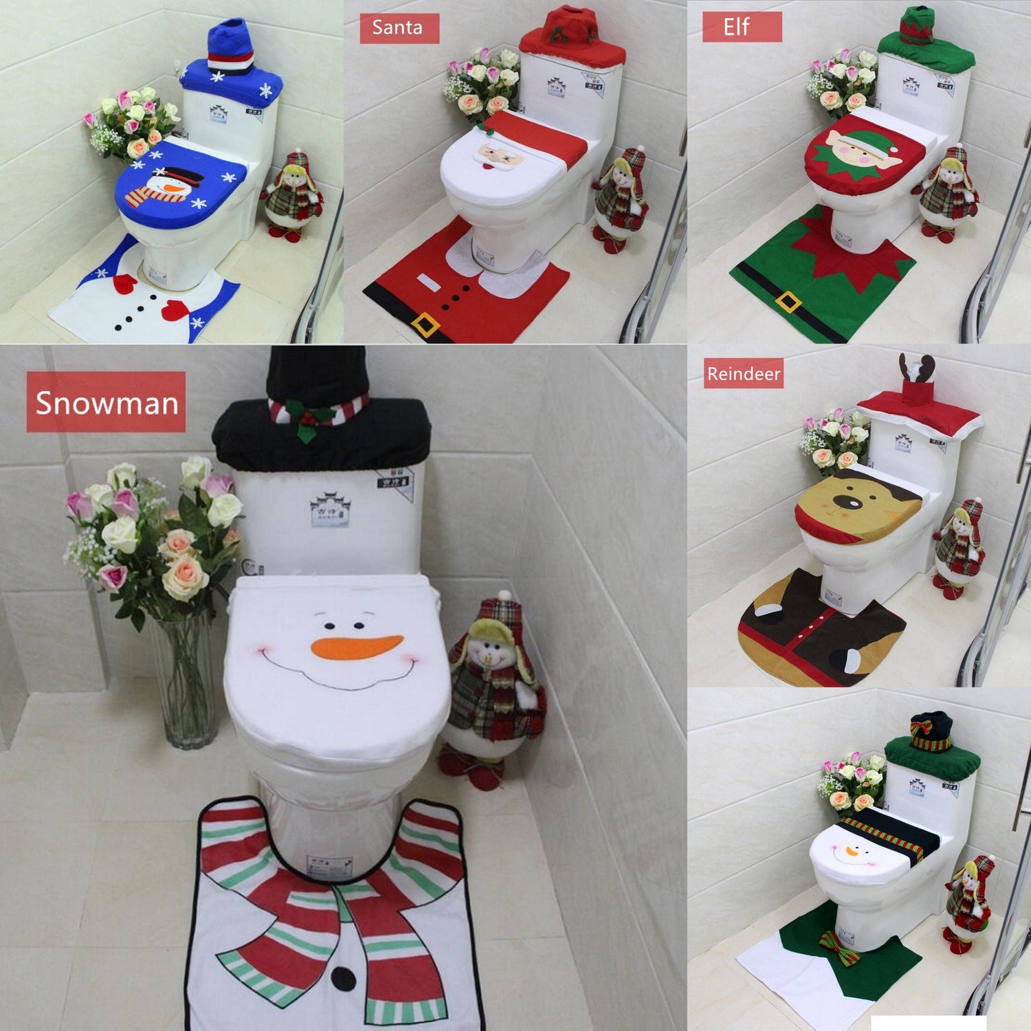 Christmas Bathroom Decoration