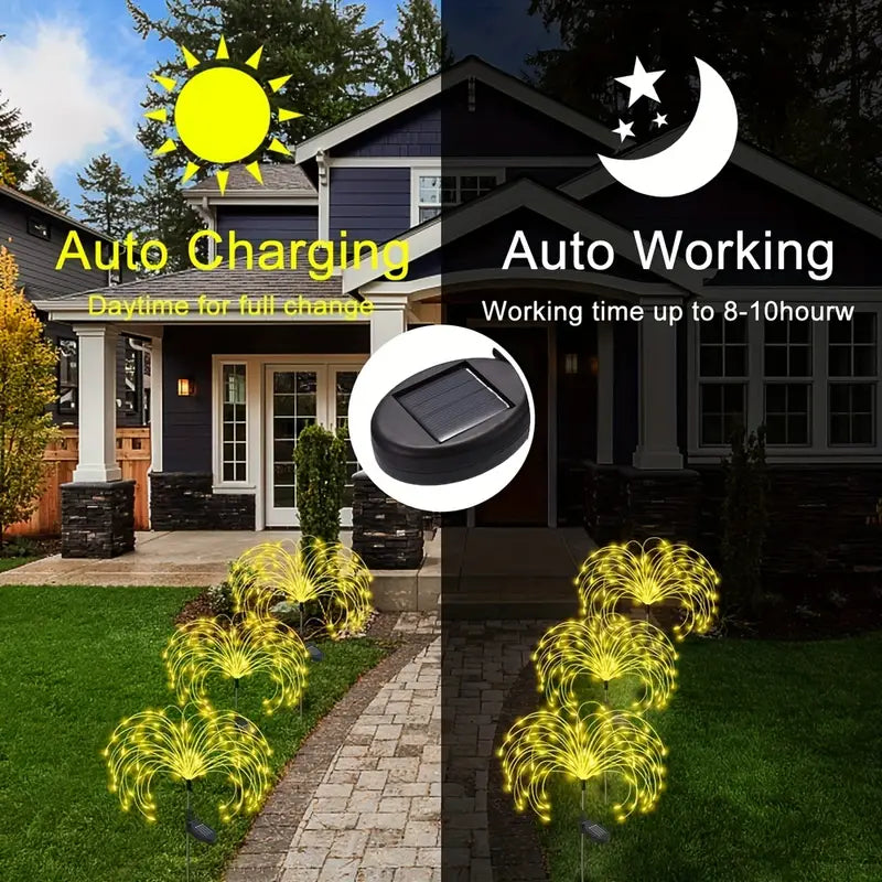 Elevate Your Christmas Decor with LED Solar Lawn Lights-2