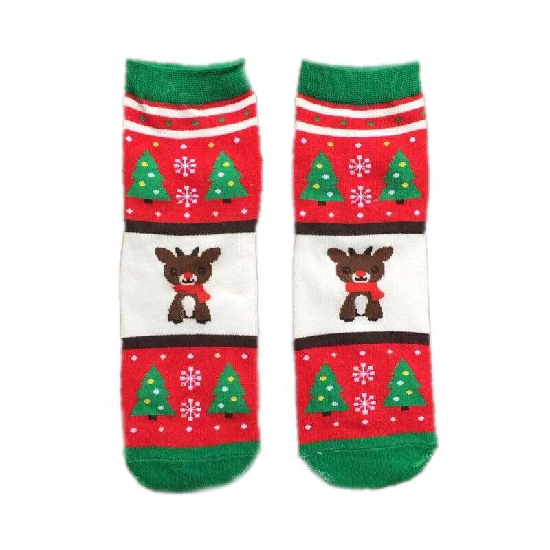 Christmas Socks Santa Reindeer Snowman Pattern Xmas Party Gift Stockings - Snowman